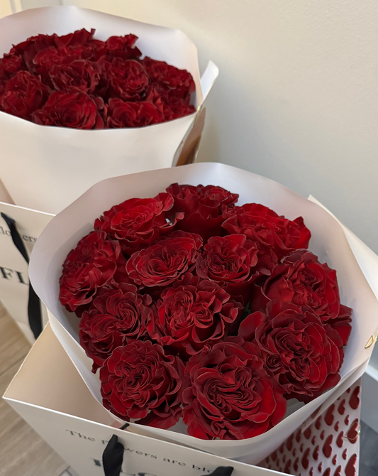 Lace Red Roses